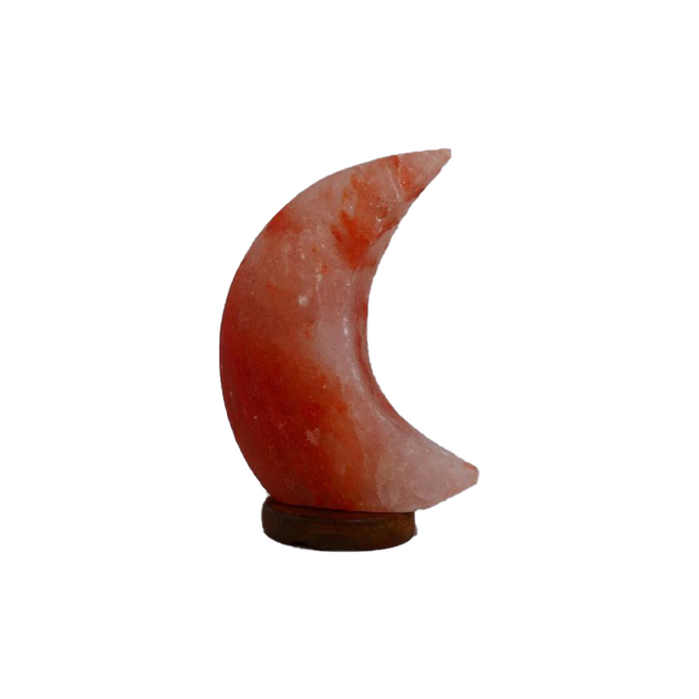 Lampada di sale dell'Himalaya mezza luna - 3kg