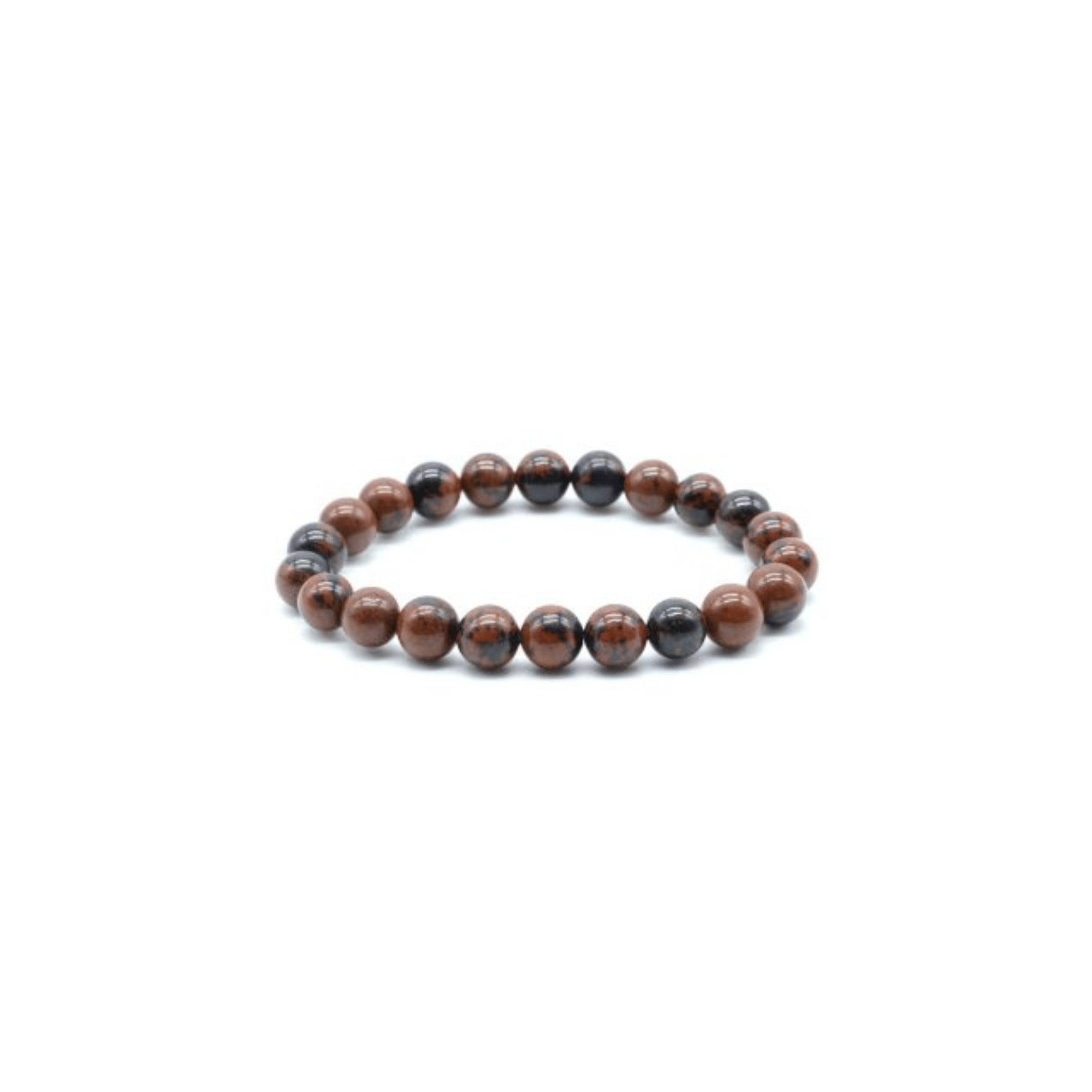 Perle di bracciale in mogano ossidiano - 8mm