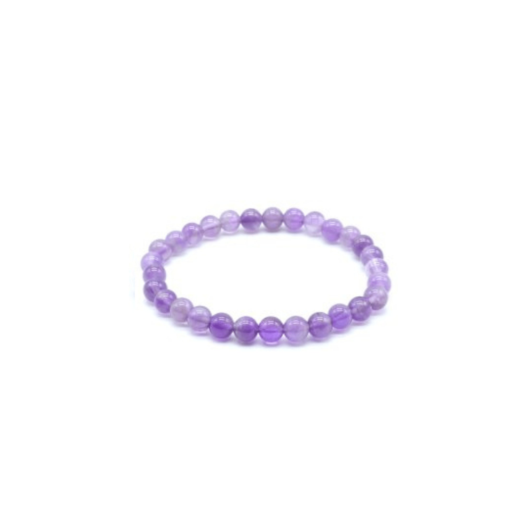 'Perle bracciale ametiste alla luce viola - 8mm